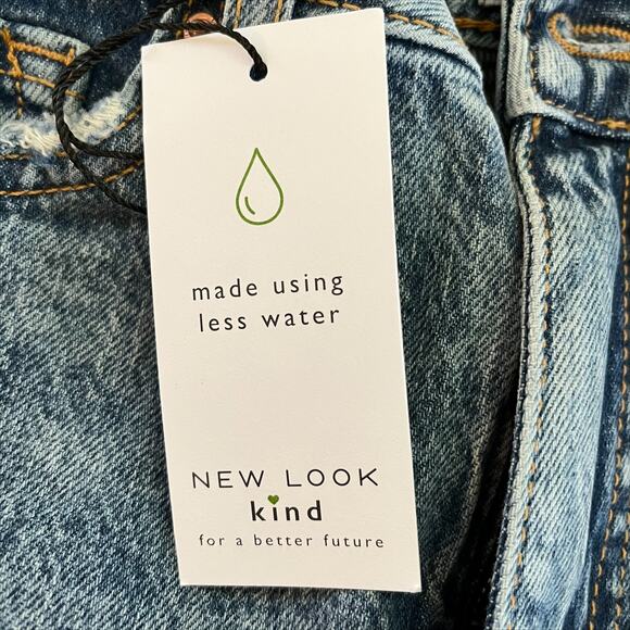 New Look Tori Mom Denim Jean in Mid Blue Size 2 - Picture 11 of 15